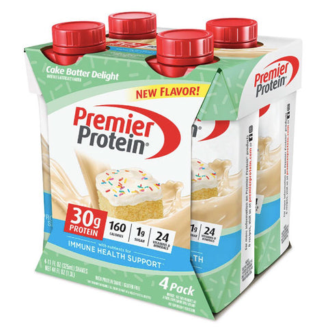 Premier Protein High Protein Shake, Cake Batter Delight, 4 Pack