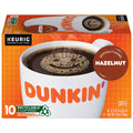 Dunkin' Hazelnut Coffee Keurig K Cup Pods, 10 Count