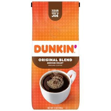 Dunkin' Original Blend Ground Coffee, Medium Roast, 12 oz