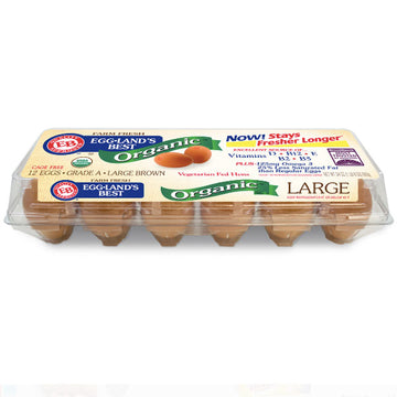 Eggland's Best Organic Large Brown Grade A Eggs, 12 Ct