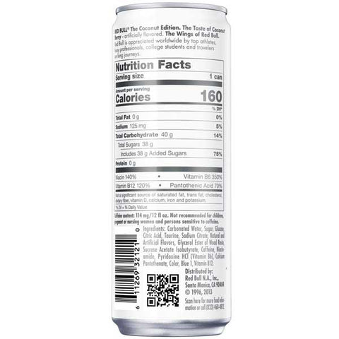 Red Bull Coconut Berry, 12 Fl Oz