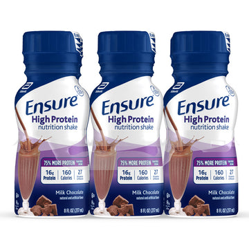 Ensure High Protein Nutritional Shakes, Low Fat, Milk Chocolate, 8 fl oz, 6 Count