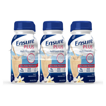 Ensure Plus Nutrition Meal Replacement Shakes, Vanilla, 8 fl oz, 6 Count