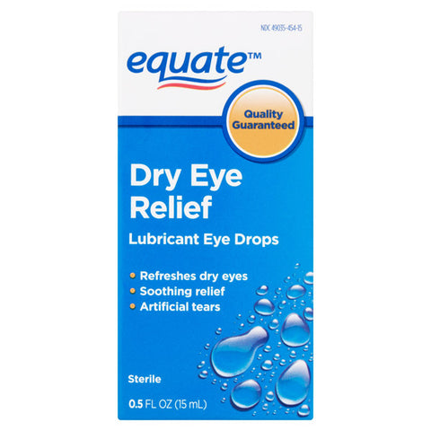 Equate Lubricant Eye Drops for Dry Eye Relief, 0.5 fl oz