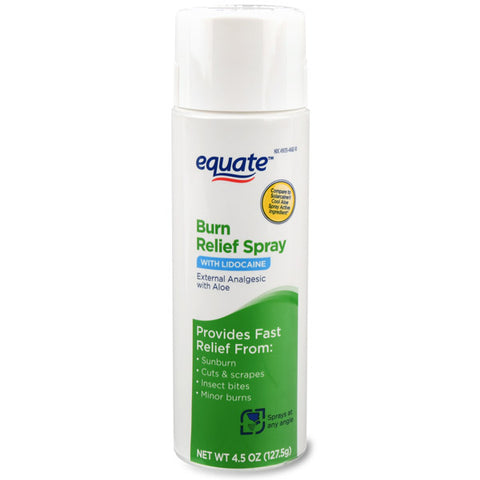 Equate Burn Relief Spray, 4.5 oz