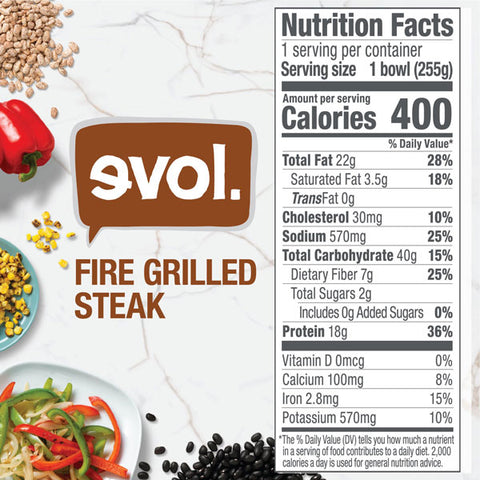 Evol Fire Grilled Steak, 9 oz