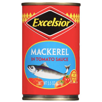 Excelsior Mackerel in Tomato Sauce, 5.5 oz