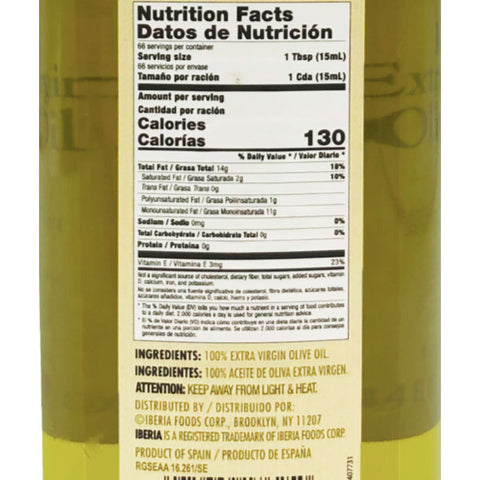 Iberia 100% Extra Virgin Olive Oil, 51 fl oz - Water Butlers