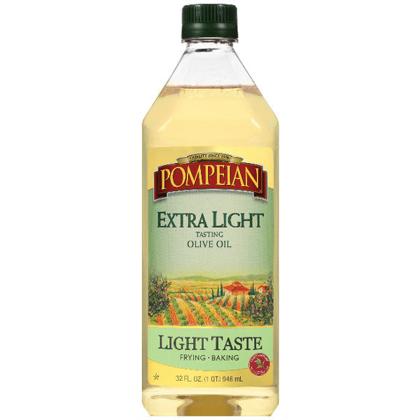 Pompeian Extra Light Olive Oil, 32 fl oz - Water Butlers