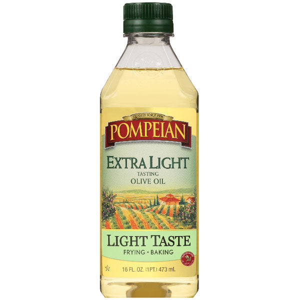 Pompeian Extra Light Olive Oil, 16 fl oz - Water Butlers