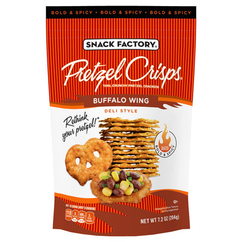 Snack Factory Pretzel Crisps, Buffalo Wing, 7.2 oz