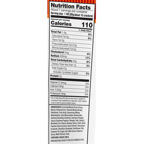 Snack Factory Pretzel Crisps, Buffalo Wing, 7.2 oz