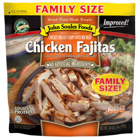 John Soules Foods Chicken Fajitas, Family Size, 16oz