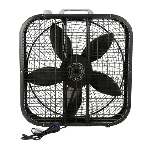 Lasko Cool Colors 20" 3-Speed Box Fan, Black