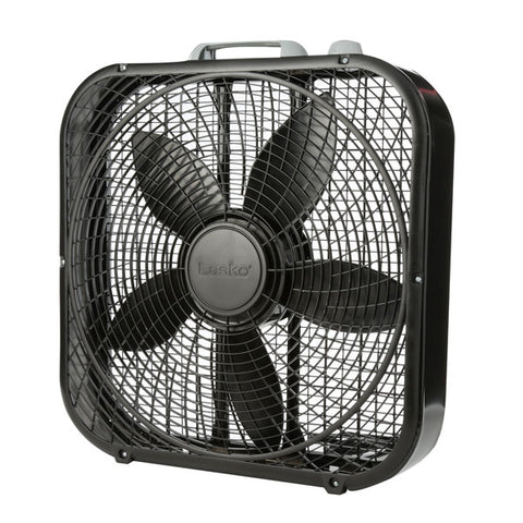 Lasko Cool Colors 20" 3-Speed Box Fan, Black