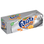Fanta Cans Orange Zero 12fl oz, 12 Ct - Water Butlers