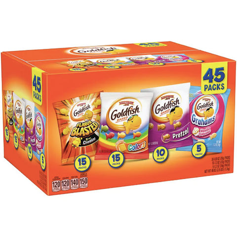 Pepperidge Farm Goldfish Sweet & Savory Variety Pack, 45 Count