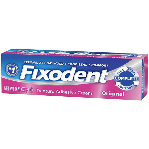 Fixodent Denture Adhesive Cream, Original 2.4 Oz