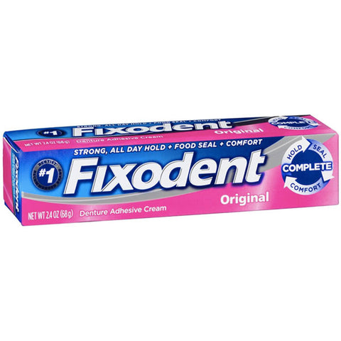 Fixodent Denture Adhesive Cream Original, 2.4 oz