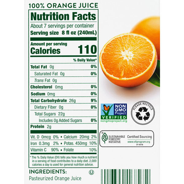 Water Butlers Florida s Natural With Pulp Orange Juice 52 oz