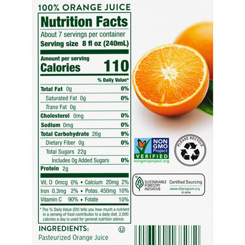 Florida's Natural With Pulp Orange Juice, 52 oz.