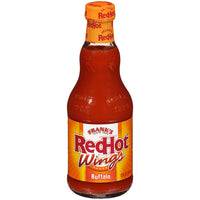 Frank's RedHot Buffalo Wings Sauce, Chicken Wing Seasoning, 12 fl oz