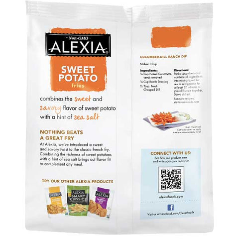 Alexia Sweet Potato Fries with Sea Salt, 20 oz - Water Butlers