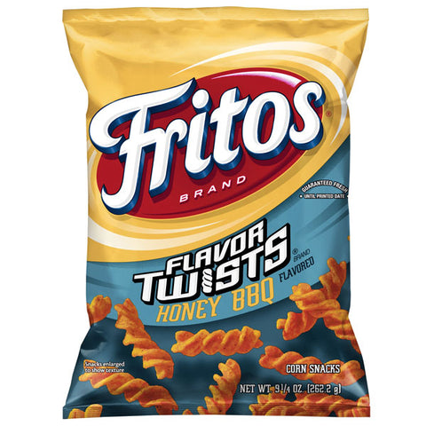 Fritos Flavor Twists Honey BBQ Corn Snacks, 9.25 oz.