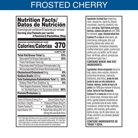 PopTarts Toaster Pastries, Frosted Cherry, 8 Count