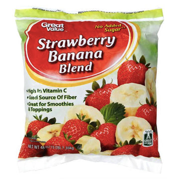 Great Value Strawberry Banana fruit Blend, 48 oz