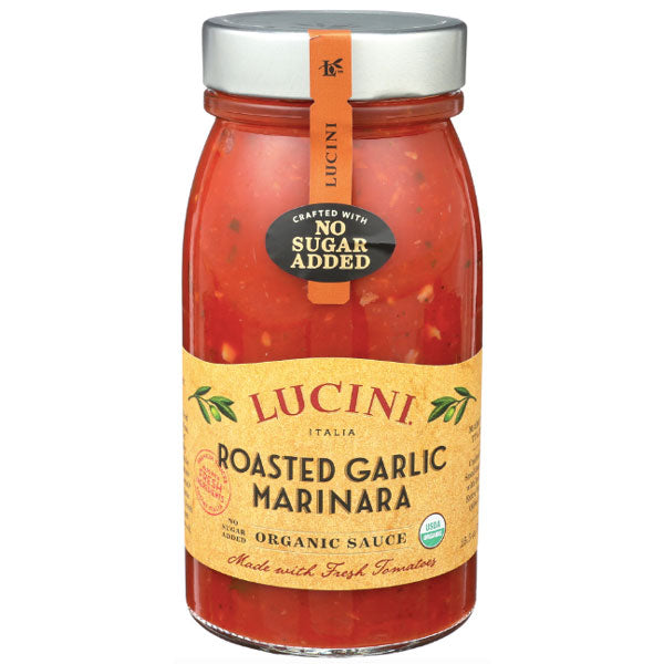 Lucini Italia Roasted Garlic Marinara Organic Sauce, 25.5 oz. - Water Butlers