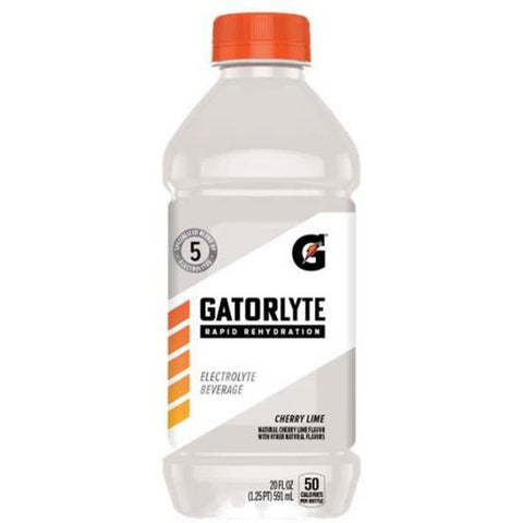 Gatorade Gatorlyte Rapid Rehydration Electrolyte Beverage, Cherry Lime, 20 oz