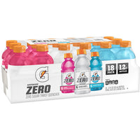 Gatorade Zero Sugar Thirst Quencher, 3 Flavor Variety Pack, 12 fl oz, 18 Count