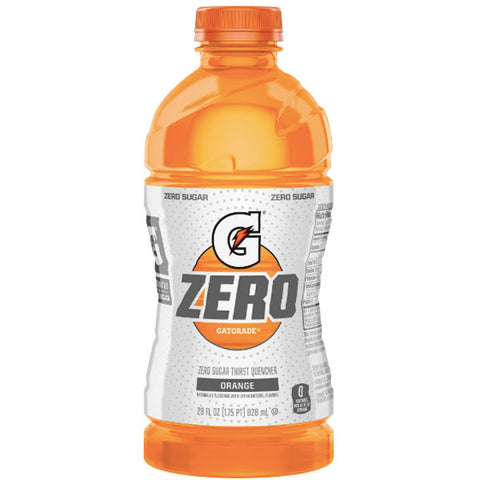 Gatorade G Zero Sugar Orange Thirst Quencher Sports Drink, 28 oz Bottle