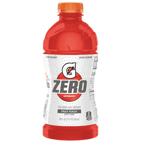 Gatorade Zero Sugar Thirst Quencher, Fruit Punch, 28 oz Bottle