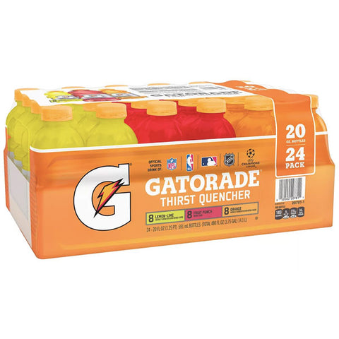 Gatorade 20 oz,Thirst Quencher Classic Variety Pack Sport Drink, 24 Count