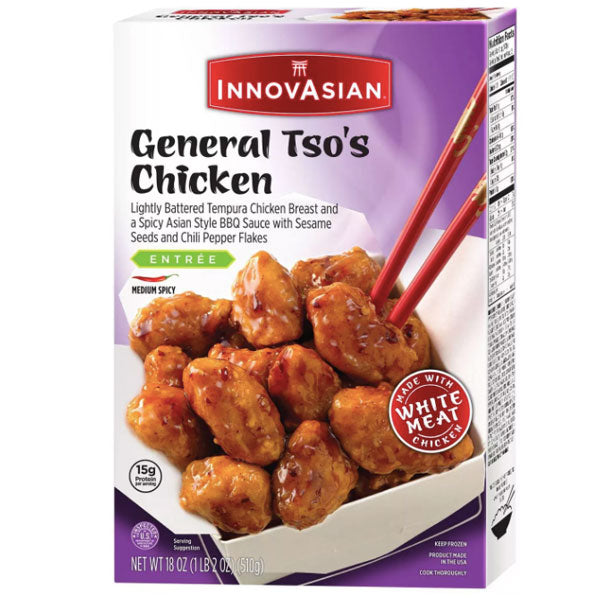 InnovAsian Frozen General Tso's Chicken, 18 oz - Water Butlers