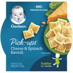 Gerber Pasta Pick-Ups Toddler Meal Cheese and Spinach Ravioli, 6 oz