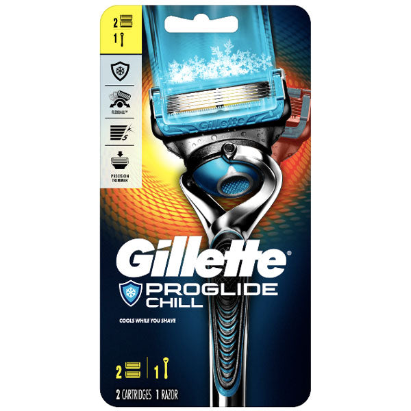Gillette ProGlide Mens Razor Handle and 2 Blade Refills