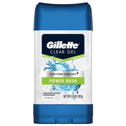 Gillette Power Rush Clear Gel Antiperspirant & Deodorant, 3.8 oz