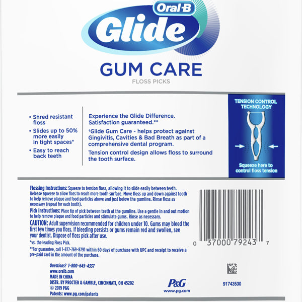 Oral-B Glide Gum Care Picks Value Pack, 60 Count | Butlers