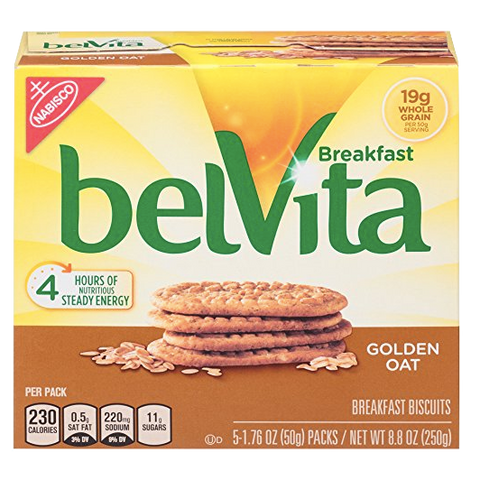 BelVita Breakfast Biscuits, Golden Oat, 5 Ct - Water Butlers