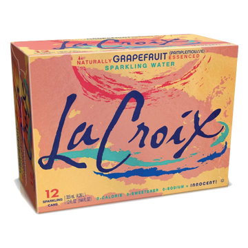 La Croix Grapefruit Sparkling Soda Water, 12 Ct