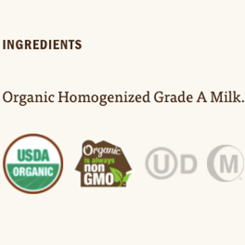 Organic Valley Grassmilk Organic Whole Milk, Half Gallon