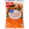 Great Value All Natural Chicken Wing Sections, 4 lb.