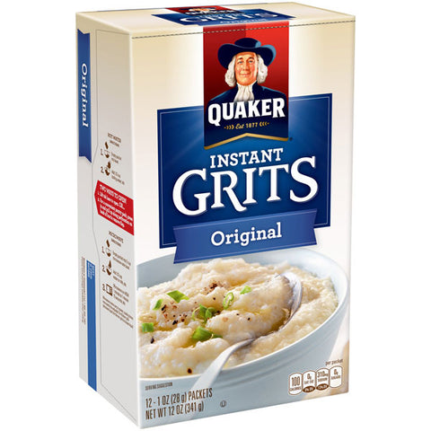 Quaker Original Instant Grits, 1.0 oz, 12 Count