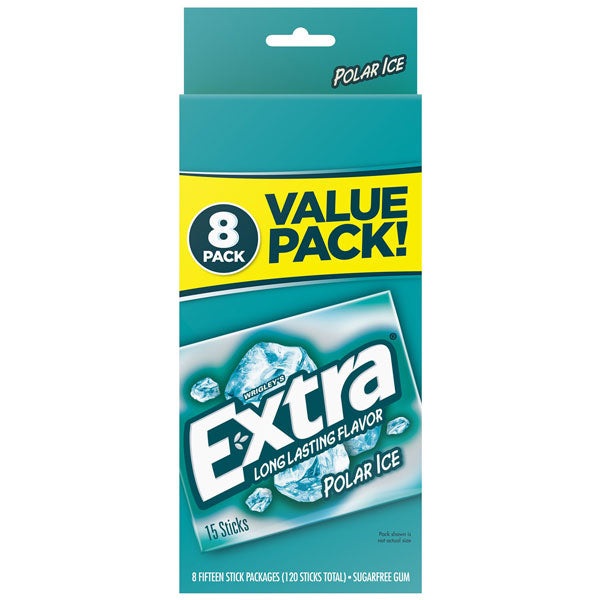 Wrigley's Freedent Spearmint Bulk Chewing Gum, 8 Count