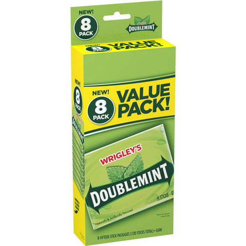 Wrigley's Doublemint Chewing Gum, Value Pack, 8 Count