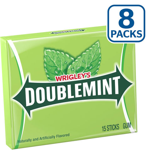 Wrigley's Doublemint Chewing Gum, Value Pack, 8 Count