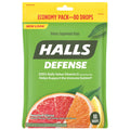 Halls Defense, Assorted Citrus Vitamin C Drops, 80 Drops